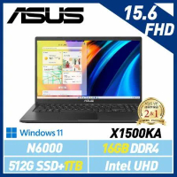 【全面升級】ASUS 華碩  X1500KA-0441KN6000 N6000 15吋 效能筆電