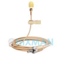 HIXMAN Beige LB6-NL OmniDirectiona Lav Lavalier Lapel Condenser Microphone For Saramonic UwMic Nady Azden Senal Boya Wireless