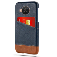 PU Leather Wallet Case for Nokia, Card Slot Holder, Mixed Splice, Cover for Nokia X10, X20, Nokia G20