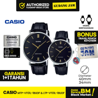 Jam tangan couple Casio MTP-VT01L-1BUDF & LTP-VT01L-1BUDF Dealer Casio Official Store Woman Man Watc