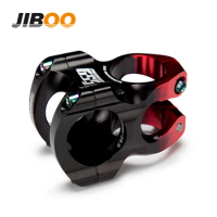 JIBOO 2022 MTB Handlebar Stem CNC Aero Aluminum 35mm Power Short Bike Stem 31.8mm Bicycle Handle Bar Table Riser Cycling Parts