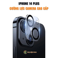 Dán camera Iphone 14 Plus thấu kính nổi 3D - Cường lực camera Iphone 14 Plus độ cứng 9H trong suốt