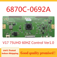 Tcon Board 6870C-0692A V17 75UHD 60HZ Control Ver1.0 75 Inch TV Board for TV Original Logic Board T-con Card 6870C 0692A