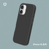 犀牛盾 iPhone 16/Plus/Pro/Pro Max SolidSuit防摔背蓋手機殼-碳纖維紋路-相機鍵開孔版