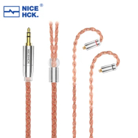 NiceHCK OrangeSir 8 Core 6N OCC+High Conductivity Copper Mixed Earphone Upgrade Cable 3.5/2.5/4.4 MMCX/0.78/N5005 Pin for MG600