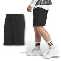 【adidas 愛迪達】短褲 ALL SZN French Terry 男款 黑 棉褲 基本款 運動褲 小LOGO 愛迪達(IC9756)