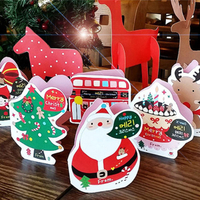創意 韓國文具 聖誕節 聖誕卡片 賀卡 聖誕佈置 小卡 聖誕裝飾 聖誕老公公 聖誕老人 聖誕樹