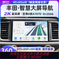 {台灣公司貨 可打統編}適用豐田凱美瑞漢蘭達RAV4榮放卡羅拉雷凌車載中控大屏導航一體機