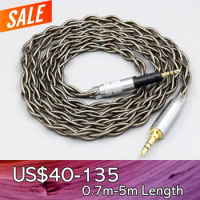 99% Pure Silver Palladium + Graphene Gold Earphone Shield Cable For Audio Technica ATH-M50x ATH-M40x ATH-M70x ATH-M60x LN008230