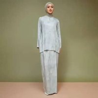 Lozy Hijab - Serena Tunik One Set Series Blouse Skirt Malay Bahan Poly Eco Luxury Koleksi Raya Lebar
