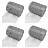 4X Wire Mesh Stainless Steel 12.7 Cm X 6 M Wire Mesh Fine Mesh Stainless Steel Mesh Close Mesh For Protection