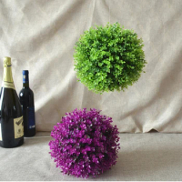 Large Green Artificial Plant Ball Topiary Tree Wedding Party Home Outdoor Decoration Plants Plastic Grass Ball Garden Decar