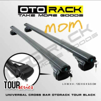 OTOPROJECT CROSS BAR / CROSSBAR TOUR BLACK PALANG JEPIT ROOF RAIL MOBIL Car