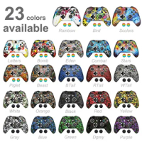 Silicone case For Xbox One Slim Joystick Soft Protective Controller Protection Cover for XBox One X/S Skin Thumb Grips Caps