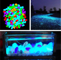 AF Batu Hiasan Aquarium ikan kura Glow Stone fish turtle glow in the dark Hiasan Taman Dekorasi Wedd
