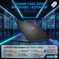 LAPTOP MSI Modern 14 F13MG-296ID Intel Core i5-1335U RAM 8GB DDR 4 / STORAGE 512 GB 14 inch FHD IPS 