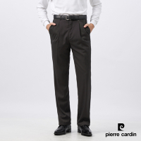 Pierre Cardin皮爾卡登 男款 暗直條雙褶西裝褲-深灰色(5235845-98)