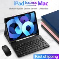 Keyboard For iPad 6th 7th 8th 9th Generation Case 10.2 2021 Pro 11 12.9 2022 9.7 10.5 10.9 2020 iPad Air 5 4 3 2 1 Case for iPad