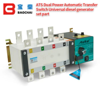 Aisikai 4P 160A ATS Dual Power Automatic Transfer Switch Diesel Generator Parts Control Board Circuit Breaker Single Three Phase