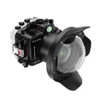 Seafrogs 40Meter Waterproof Camera Case With Dome Port Fisheye For Sony A7M4 A7IV Photography Equipment Underwater Diving Case