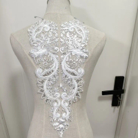 2025 Heavy Lace Fabric with Floral Edge for Wedding Dresses, Cheongsams, Skirts, Clothing, Hollow-ou