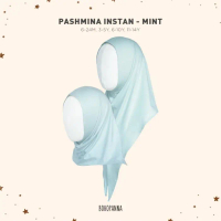 BOHOPANNA PASHMINA / SIDELINE PASHMINA ANAK DEWASA - MINT PASHMINA, 3-5Y