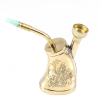 Creative Multifunction Portable Water Filter Pipe Copper Hookah Smoking Pipe Tobacco Pipe Smoke Mouthpiece Cigarette Holder