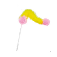 DoggyMan-（尾巴）貓貓玩具幻妙天然毛茸茸彩色羽毛逗貓棒#K102300 