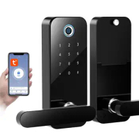 TUYA WiFi Fingerprint Smart Lock Waterproof Electric Keyless Door Lock Customizable Development