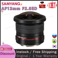SAMYANG AF12mm F/2.8ED AS NCS Fisheye Lens Full Frame SLR Micro-Single Manual Lens Manual Focus for Canon EF Nikon F