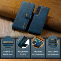 Removable Leather Wallet Card Slot magnetic Flip Case For Sony Xperia 1 V/10 V Rugged Hybrid Shockproof Heavy duty Cover