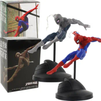 19cm Marvel Avengers Spiderman Grey Red Jamp Battle Super Hero Decoration Action Figure Model Toys Dolls Kids Gift Brinquedos