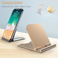 Universal Mobile Phone Holder Desktop Tablet Holder For IPhone 14 13 Ipad Huawei Xiaomi Samsung Adjustable Foldable Desk Stand