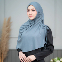 Ready-To-Wear Hijab Muslimah Hijab, Stretchy Fabric, Comfortable to Wear, Can Be Worn to Events, Can