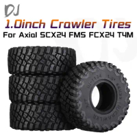 DJ Super Soft Sticky 1.0 Crawler Tires All Terrain Rainforest Rubber Tire For 1/18 1/24 FCX24 WPL FCX24 T4M RC Car Upgrade Parts