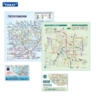 【日本東麗TORAY】台北+東京捷運路網圖拭淨布 超值組合