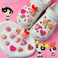 1 Set Sepasang Pin Sandal Aksesoris Diy Sendal Baim Hiasan Kancing Pin Sandal Lubang Jibbitz Charm S