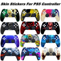 Skin Sticker For SONY PlayStation 5 PS5 Controller Joystick Game Accessories Anti-slip Decal Dust-proof Protect Skins Stickers