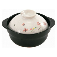 小禮堂 Hokkori 6號雙耳耐熱陶瓷鍋 1000ml (米黑款)
