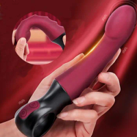 10 Frequency Dildo Vibrator Female Masturbation Thrusting Stick Flirting AV Vibrator G-spot Stimulation Vibrator Female Sex Toys