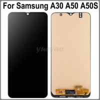 For Samsung A30 A50 A50S LCD Screen Display A305 A305F A305F/DS A50 A505 A505F A507 A507F LCD Display Touch Screen Replacement
