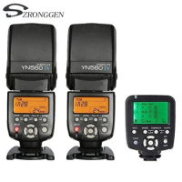Yongnuo YN560-TX YN560TX Wireless Flash Controller + 2PCS YN560IV YN560 IV Speedlight Flash for Nikon Camera D5300 D800 D7100