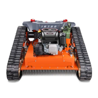 home use 13HP automatic mini gasoline remote control slope robot lawn mower