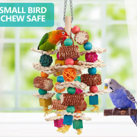 Bird Toys, Hanging Birdhouses Toys, Parrot Chewing Toys, Woven Toys, Birdcage Chewing Toys, Corn Vin