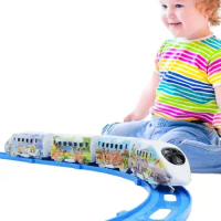 Train Sets Funny Train Set Toddler Train Track Set Safe And Harmless Cultivate Imagination Simulated Train For Family