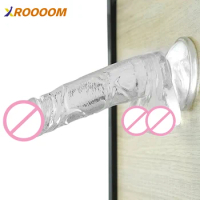 Realistic Dildo for Experienced User G Spot Anus Stimulation, Clear Dildo Classical Jelly Dildo Big Size Penis, Adult Sex Toys