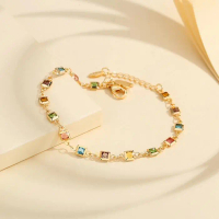 LM286GELANG TITANIUM LAPIS EMAS FASHION WANITA AKSES ANTI KARAT