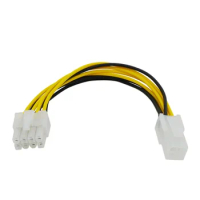 4P to 8P computer mainboard CPU power cord extension cable 4pin to 8pin conversion cable connection cable