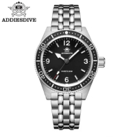 ADDIES DIVE New Men Watch 41mm Diving Wristwatch Dress Quartz Watch Sapphire Stainless Steel 20Bar Waterproof BGW9 Luminous