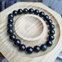 Gelang Black Jade - Jadeite Grade A -  Ber-Sertifikat dan Tanpa Sertifikat - Gelang Batu Giok Hitam 